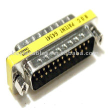 25 Pin DB25 Stecker auf Stecker Mini Gender Changer Koppler Extender